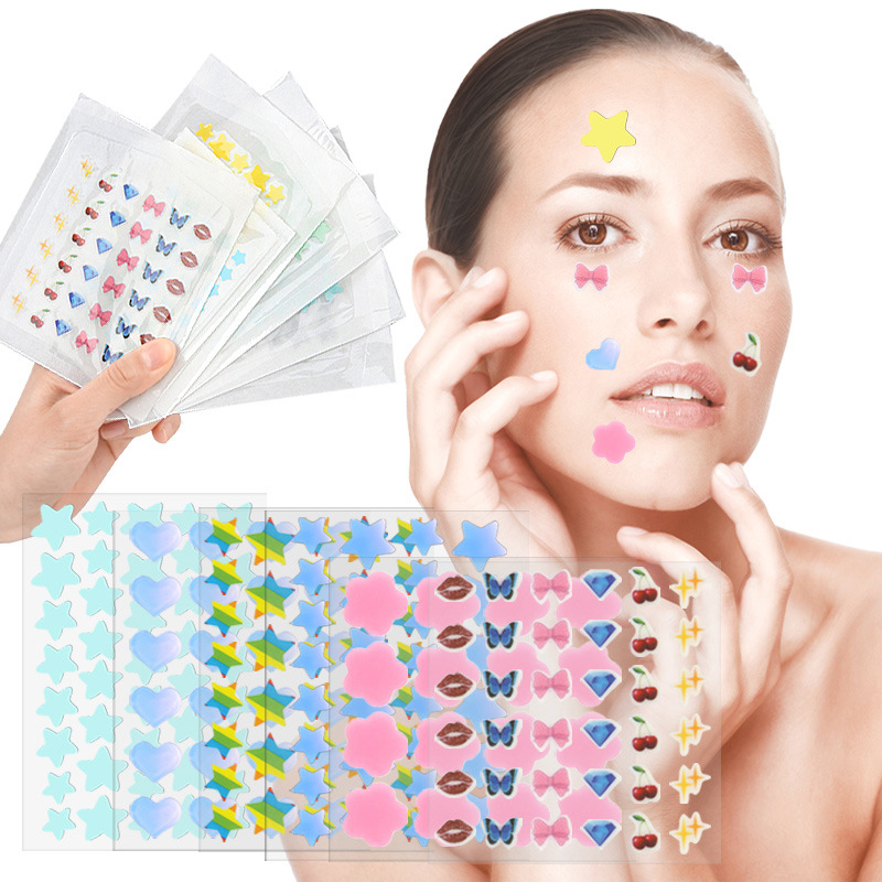 Beauty And Makeup - Color Cartoon Acne Patch Skin Care