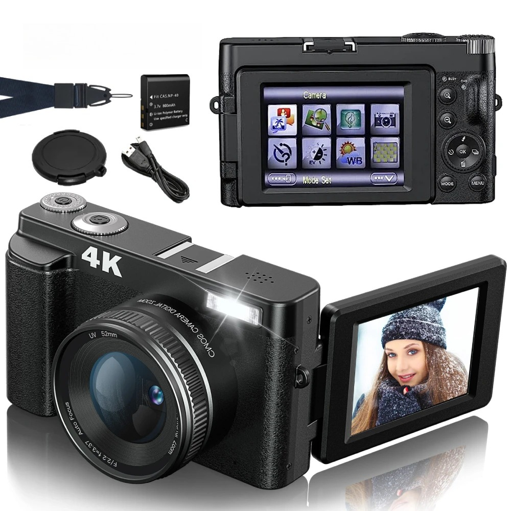 Beauty Makeup Images - 4K 48MP Compact Vlogging Camera, Autofocus
