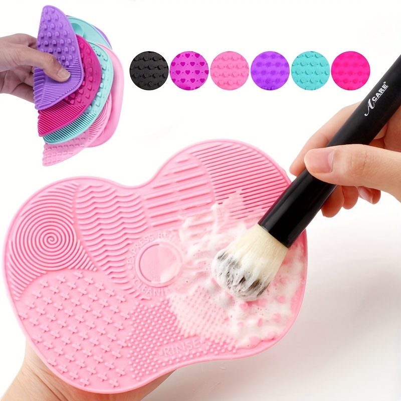 Beauty Makeup Brands - 1Pc Silicone Apple-Shaped Makeup Brush Cleaner