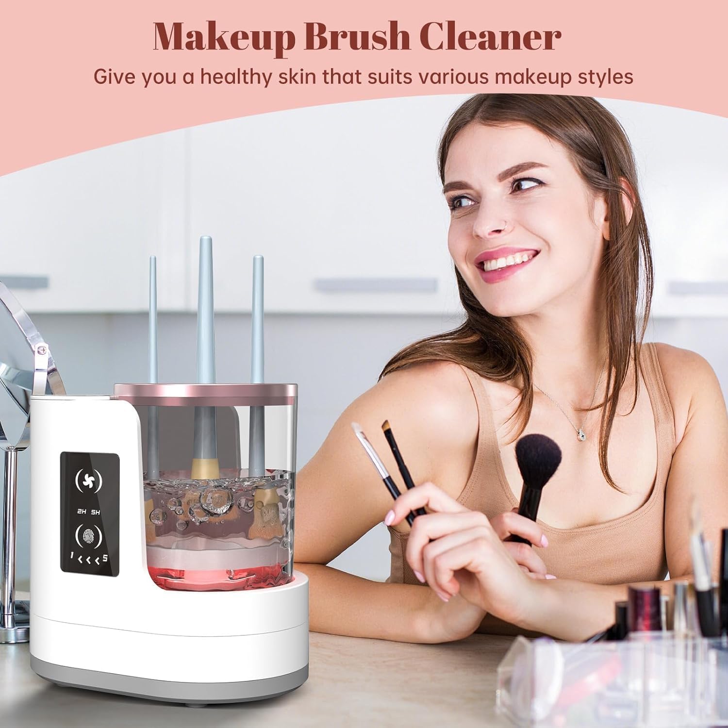 Beauty Makeup Brands - Automatic Rotating Makeup Brush Cleaner Machine