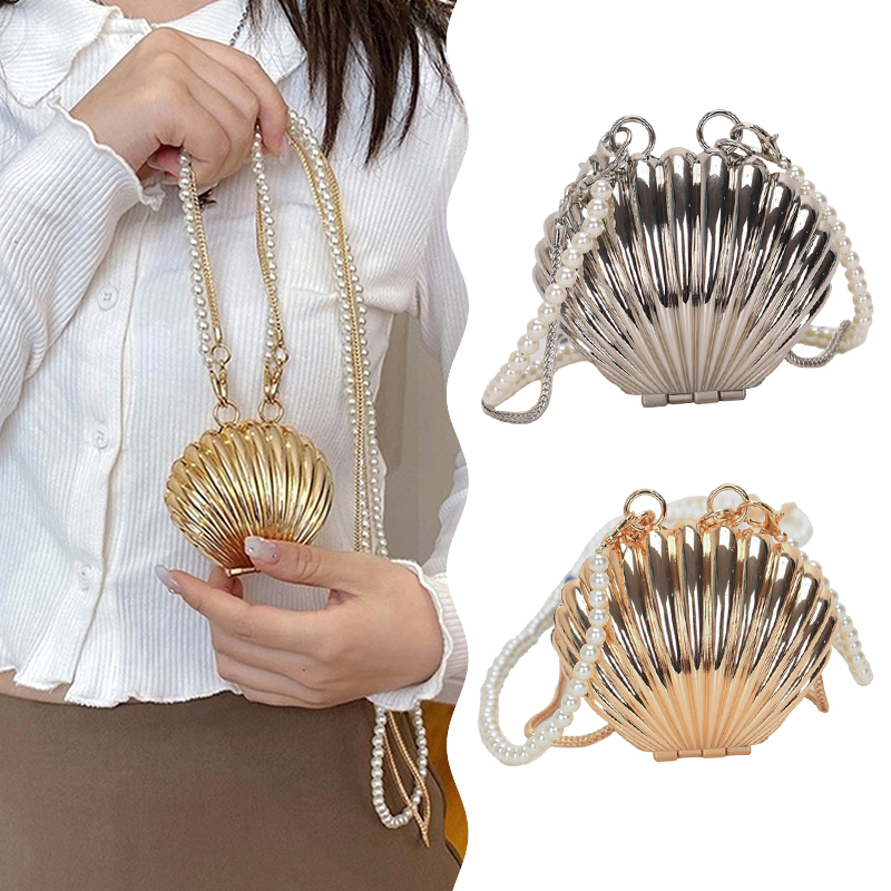 Beauty Makeup Quotes - Metal Shell Bag Mini Lipstick Bag
