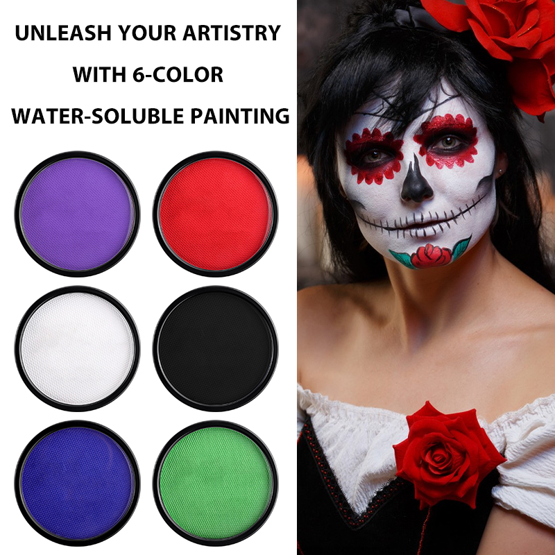 6 Colors Water Activated Face  - Beauty Makeup Pictures 评论和价格
