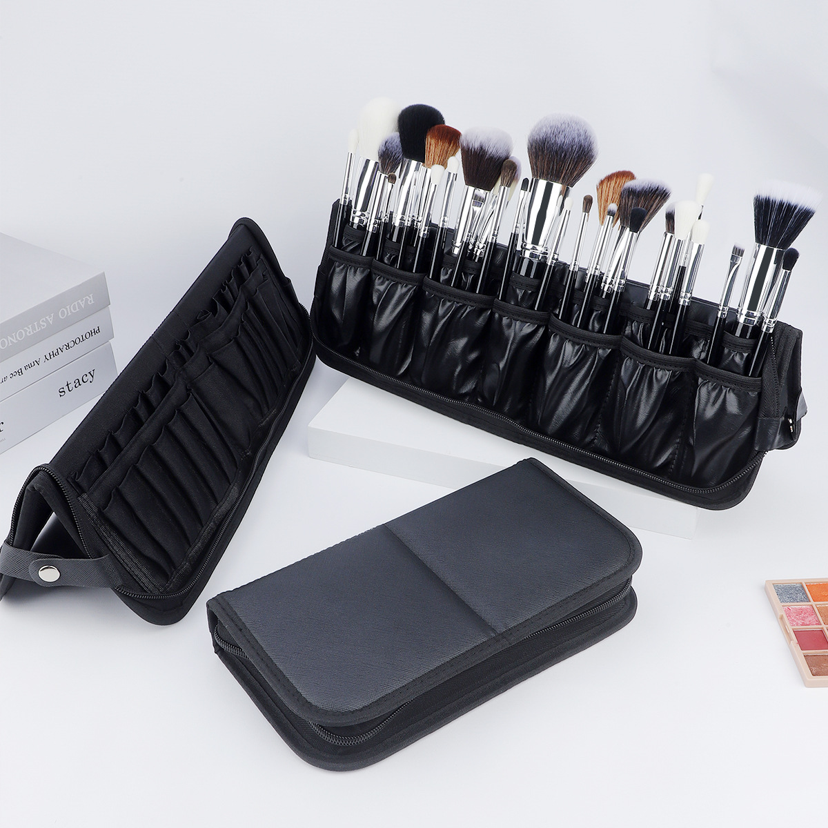 Large Black Foldable Makeup Ba - Beauty Makeup Organizer 评论和价格