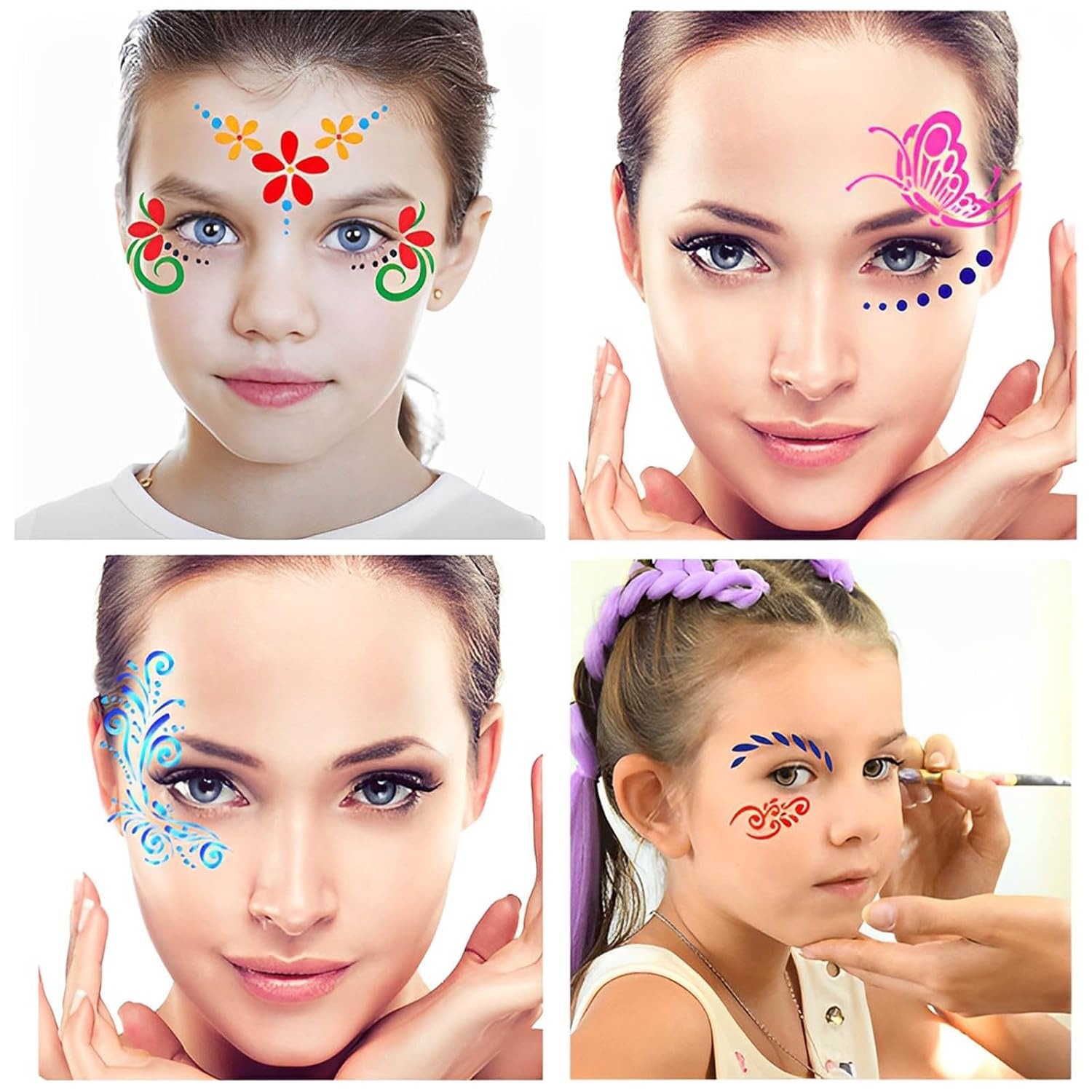 28 Pcs Face Paint Stencils Kit - Beauty Makeup Pictures 评论和价格