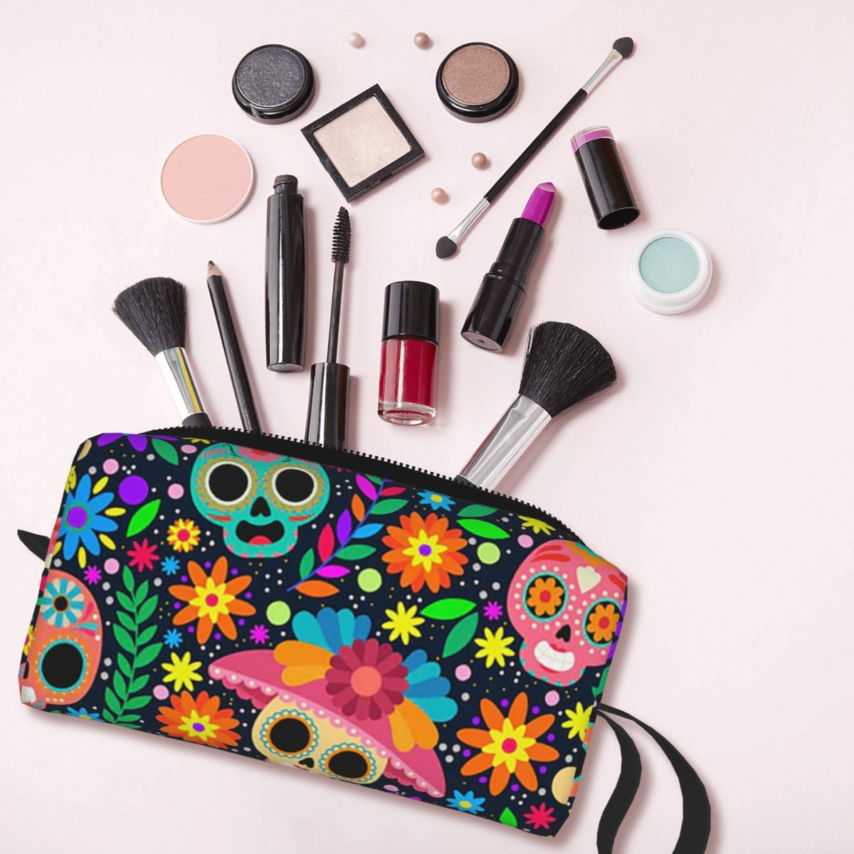 Sugar Skull Mexican Flower Hal - Beauty Halloween Makeup 评论和价格