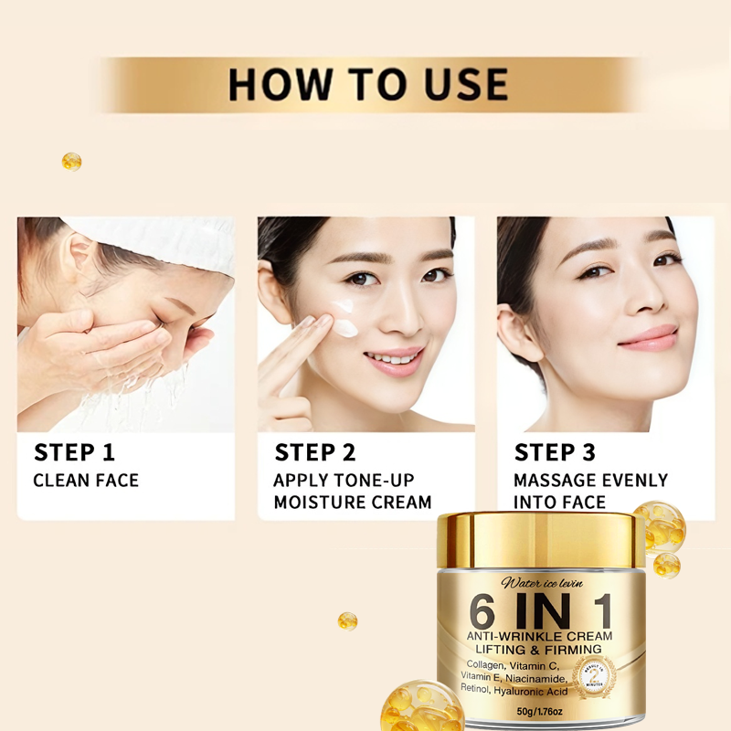 6-In-1 Anti-Wrinkle Cream. Lif - Vitamin C Serum Face 评论和价格