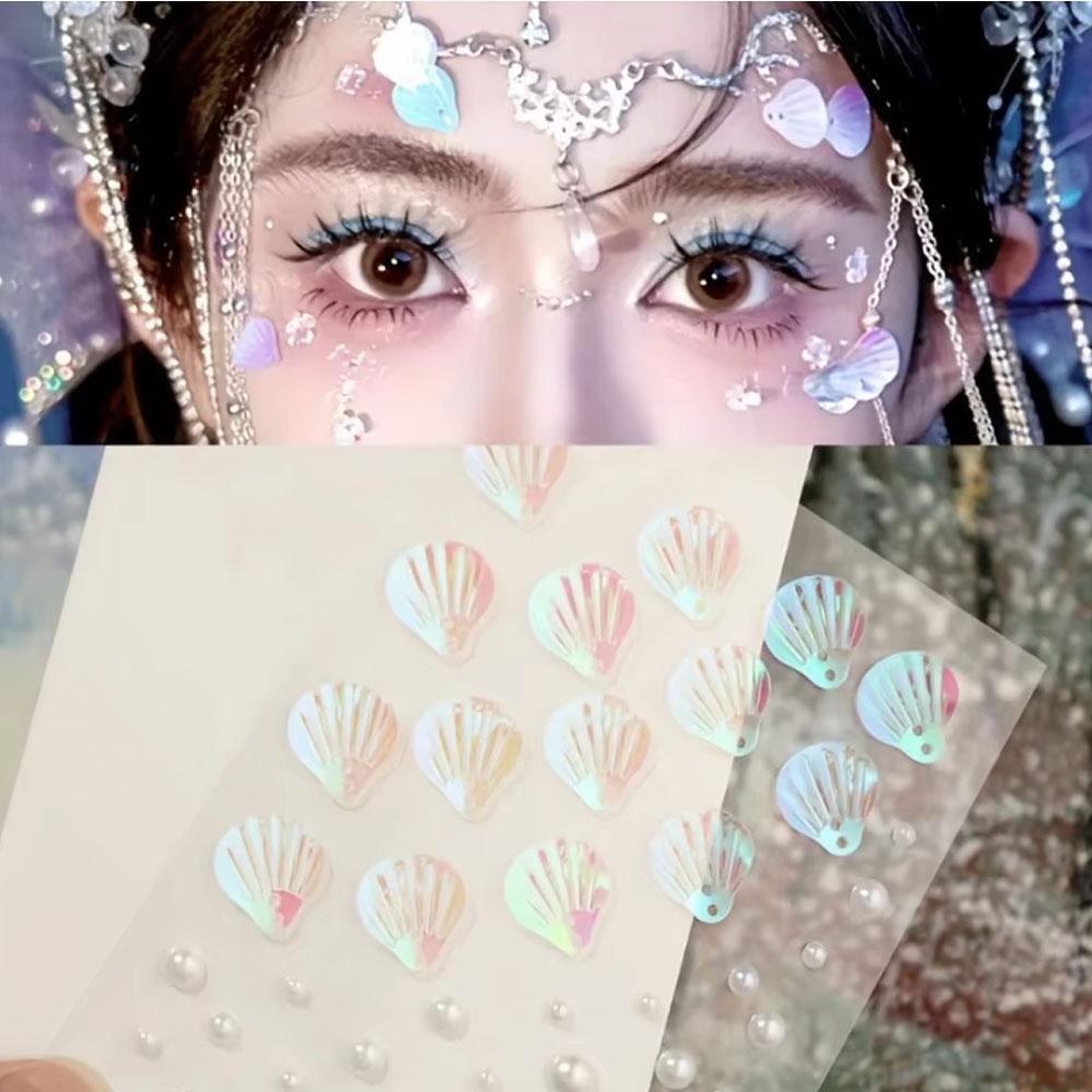 1Sheet Iridescent Shell Mixed  - Beauty Makeup Quotes 评论和价格