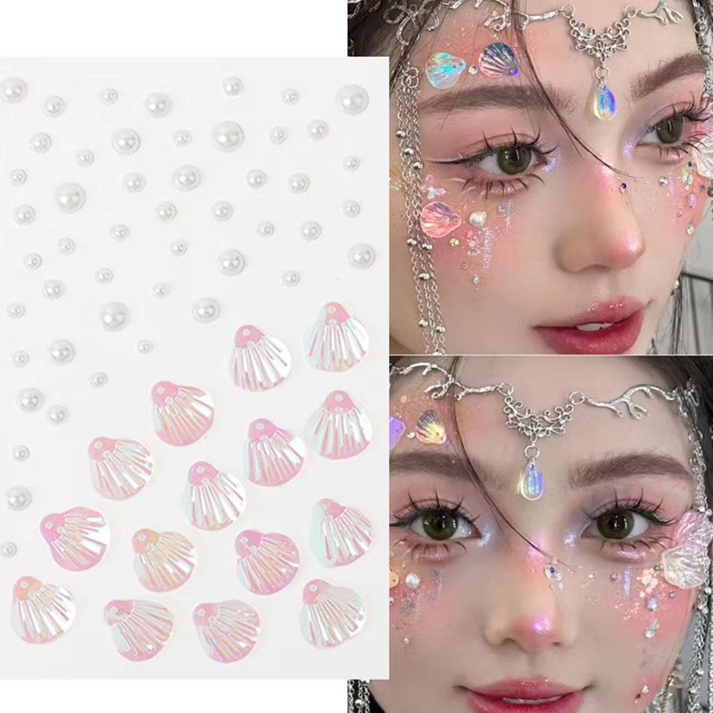 1Sheet Iridescent Shell Mixed  - Beauty Makeup Quotes 评论和价格
