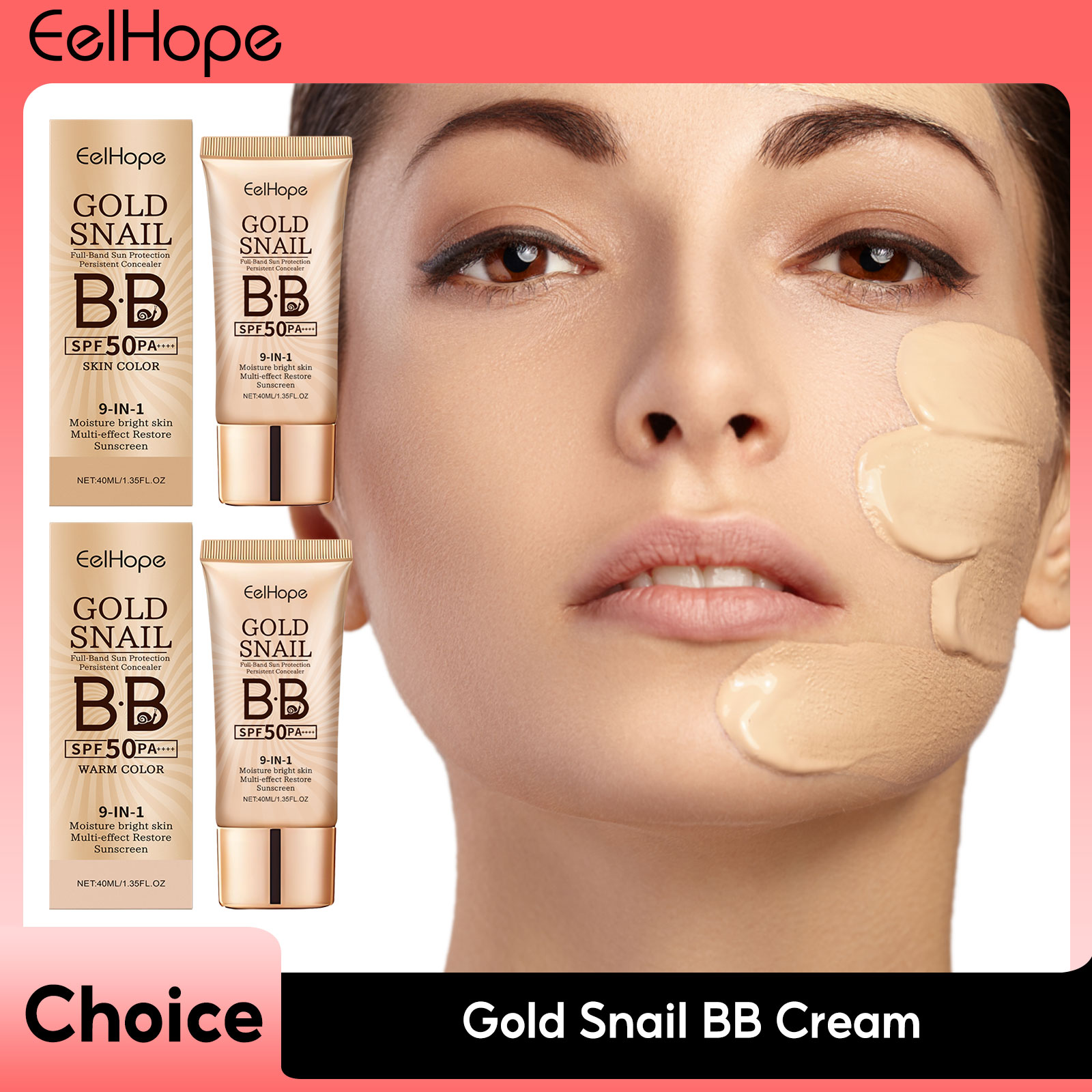 Gold Snail Sunscreen BB Cream  - Beauty Makeup Foundation 评论和价格