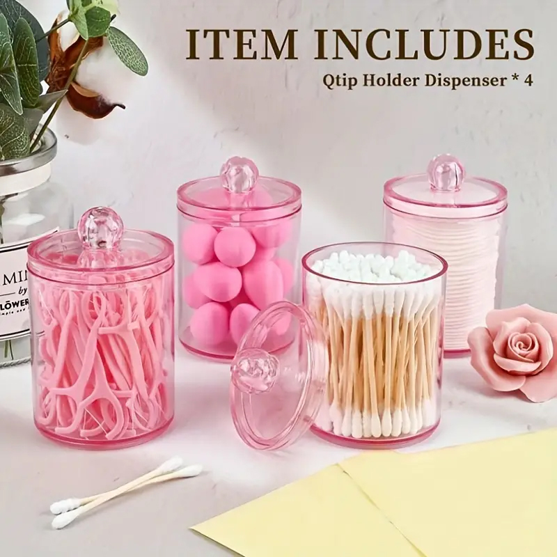 Transparent Cotton Swab Storag - Beauty Makeup Organizer 评论和价格