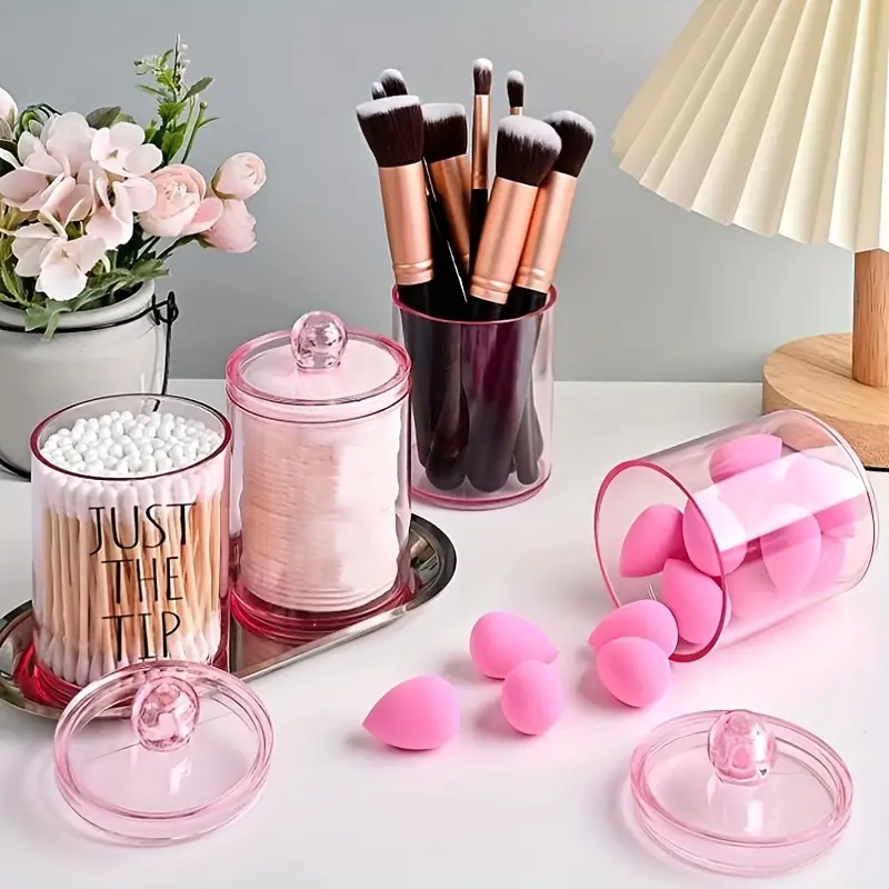 Transparent Cotton Swab Storag - Beauty Makeup Organizer 评论和价格
