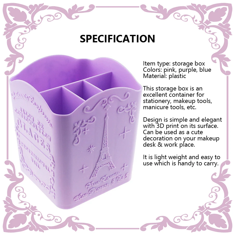 4-Compartment Nail Art Brush H - Beauty Makeup Brands 评论和价格