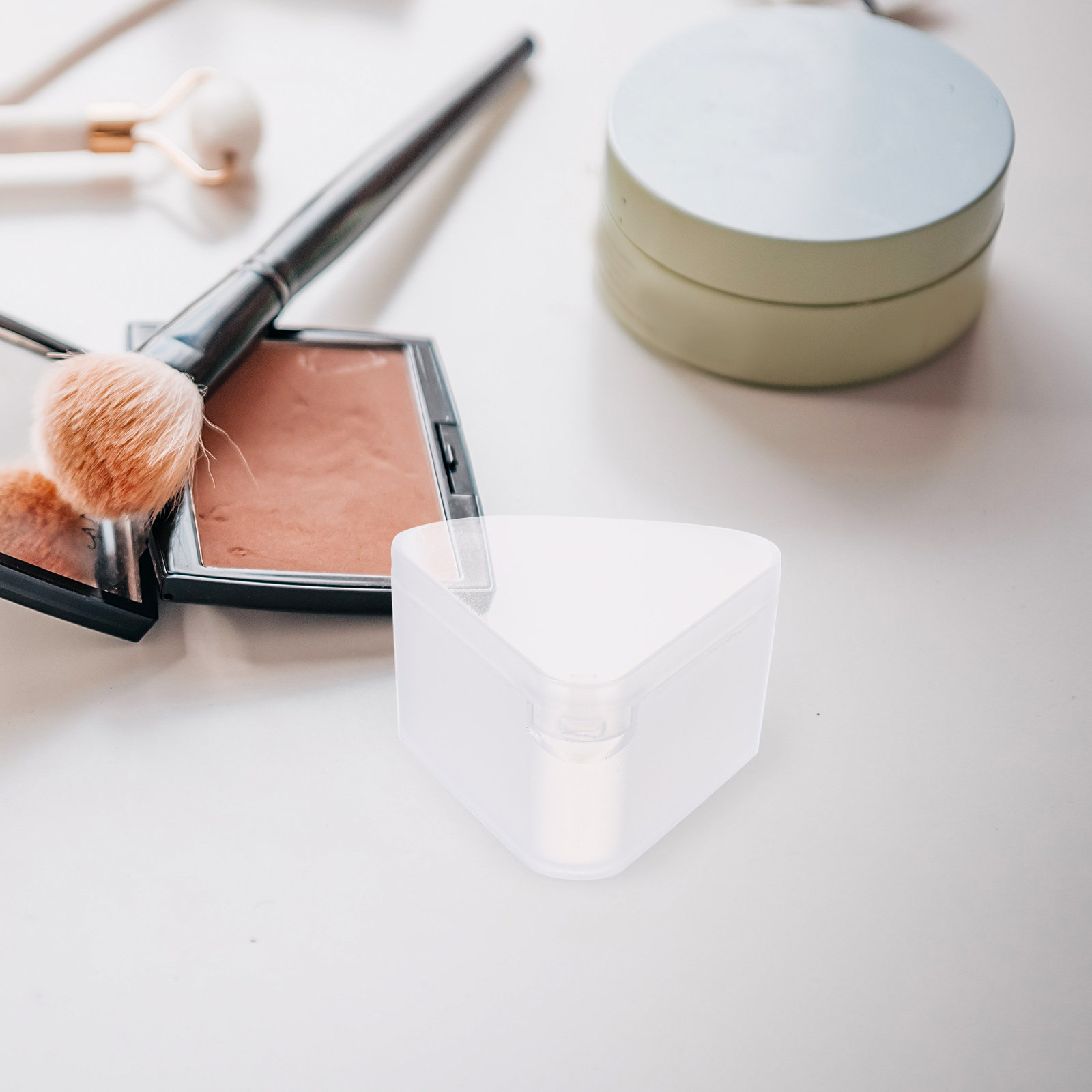 6Pcs Triangle Powder Puff Case - Beauty Makeup Organizer 评论和价格