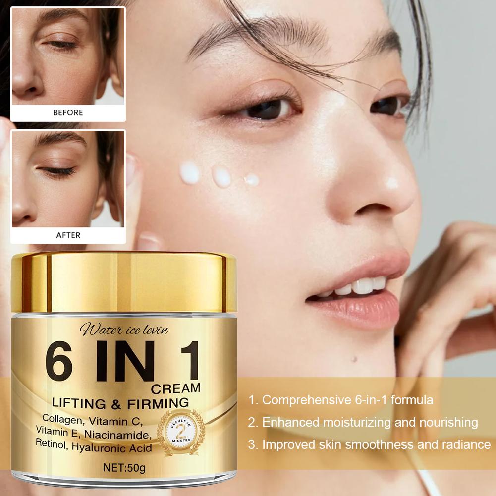 6 IN 1 Collagen Face Cream Lif - Vitamin C Serum Face 评论和价格
