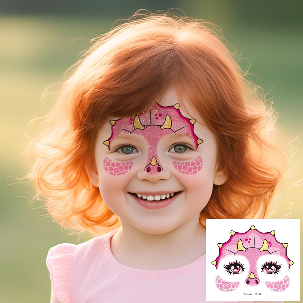10 Sheets Glitter Animal Face  - Beauty Makeup Pictures 评论和价格