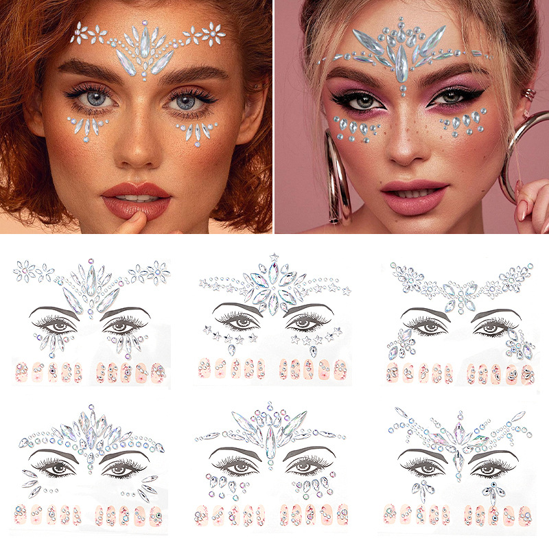 EDM Face Stickers, Nail Sticke - Beauty Makeup Quotes 评论和价格
