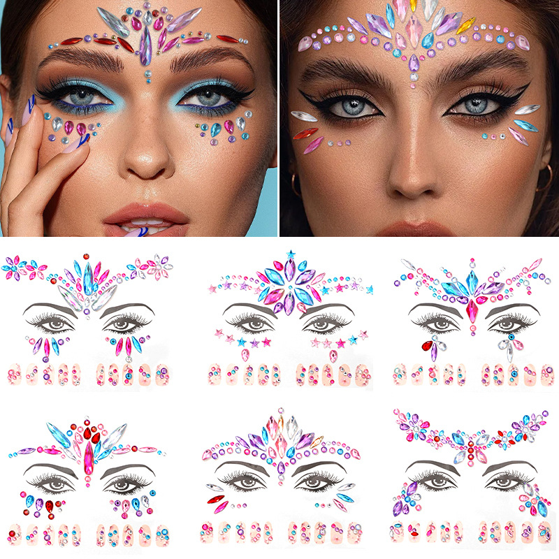 EDM Face Stickers, Nail Sticke - Beauty Makeup Quotes 评论和价格