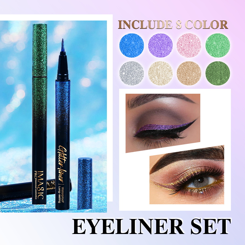 IMAGIC 8 Color Glitter Eyeline - Beauty Makeup Images 评论和价格