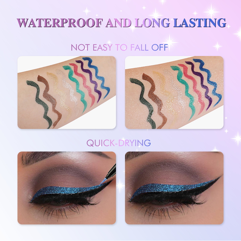 IMAGIC 8 Color Glitter Eyeline - Beauty Makeup Images 评论和价格