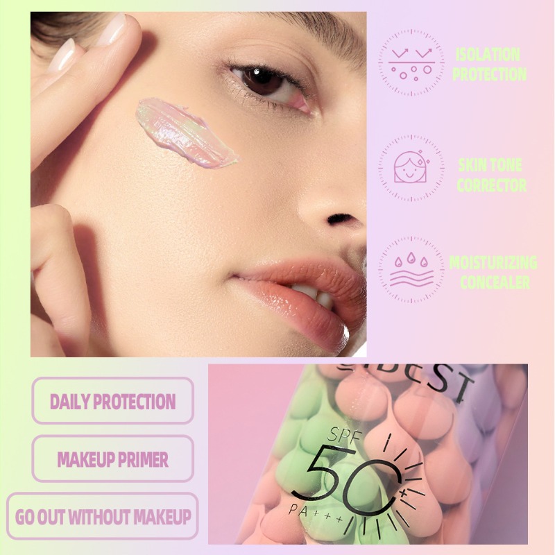 Face Makeup Primer Tri-color C - Beauty Makeup Foundation 评论和价格