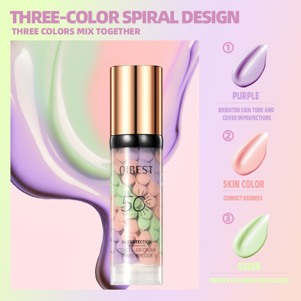 QIBEST Face Makeup Primer Tri- - Beauty Makeup Foundation 评论和价格