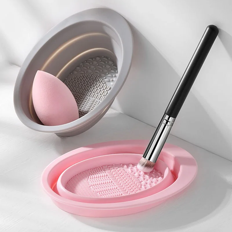 Foldable Silicone Makeup Brush - Beauty Makeup Foundation 评论和价格