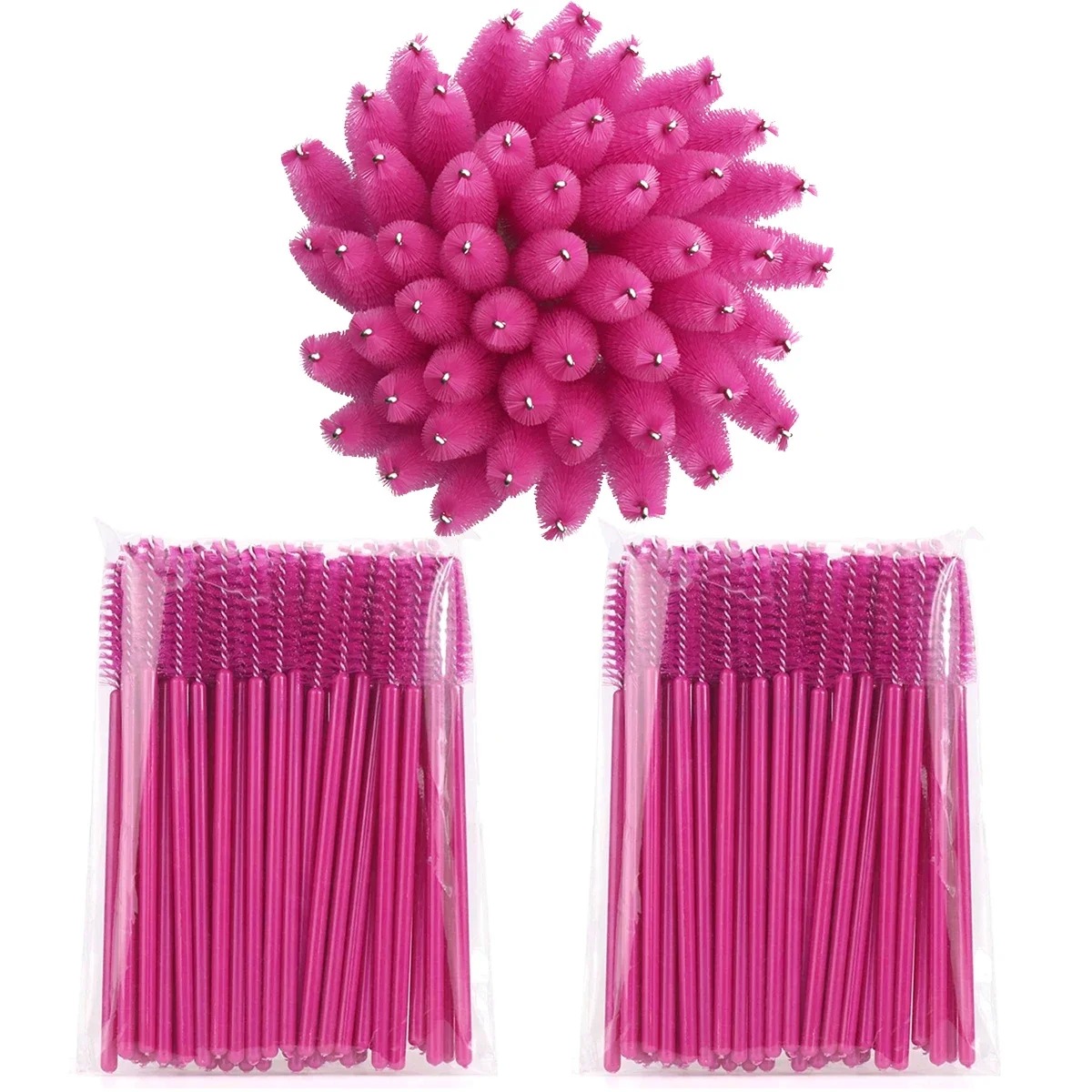 100pcs Disposable Eyelash Brus - Beauty Makeup Brands 评论和价格