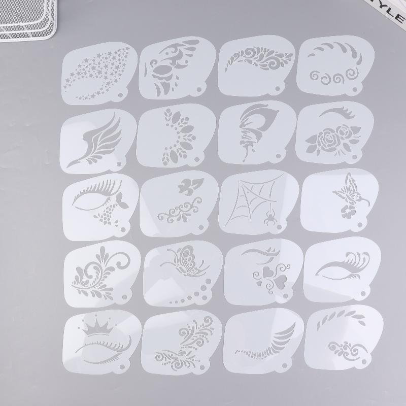 ▶8/20PCS Face Paint Stencils P - Beauty Makeup Pictures 评论和价格